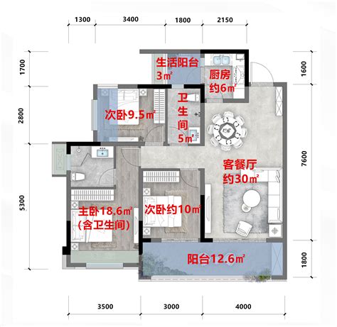 進門廚房在左邊裝潢|105㎡簡約小三居，原來進門左邊廚房右邊餐廳這樣設。